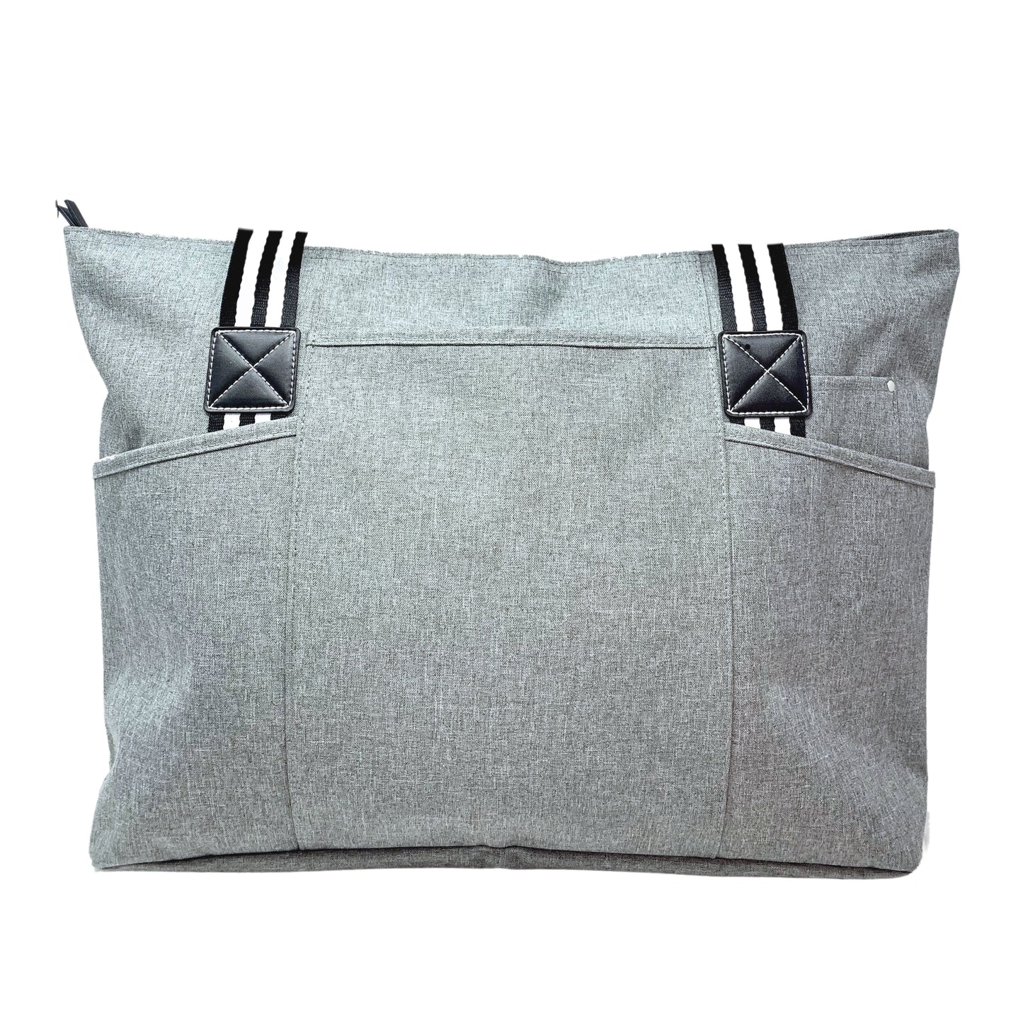 Custom-Designed & Personalized GRAY Tessa Tote Bag with Multiple Zippers and Compartments (Copy) (Copy) (Copy)