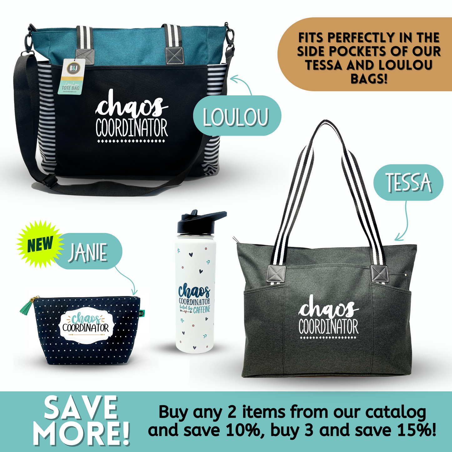 Chaos Coordinator Insulated 24 oz Water Bottle