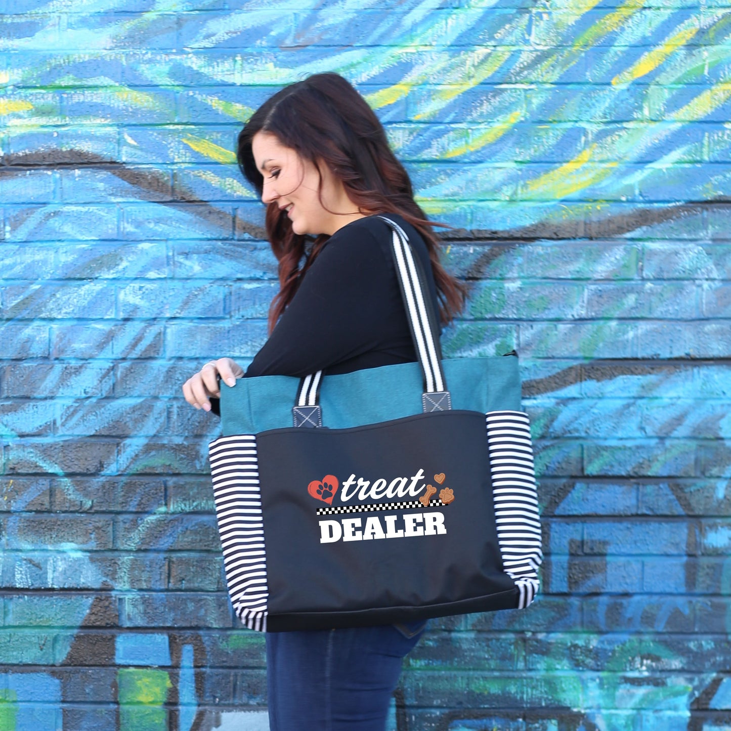 Dog Treat Dealer LouLou Tote Bag with 15 Pockets (Copy)
