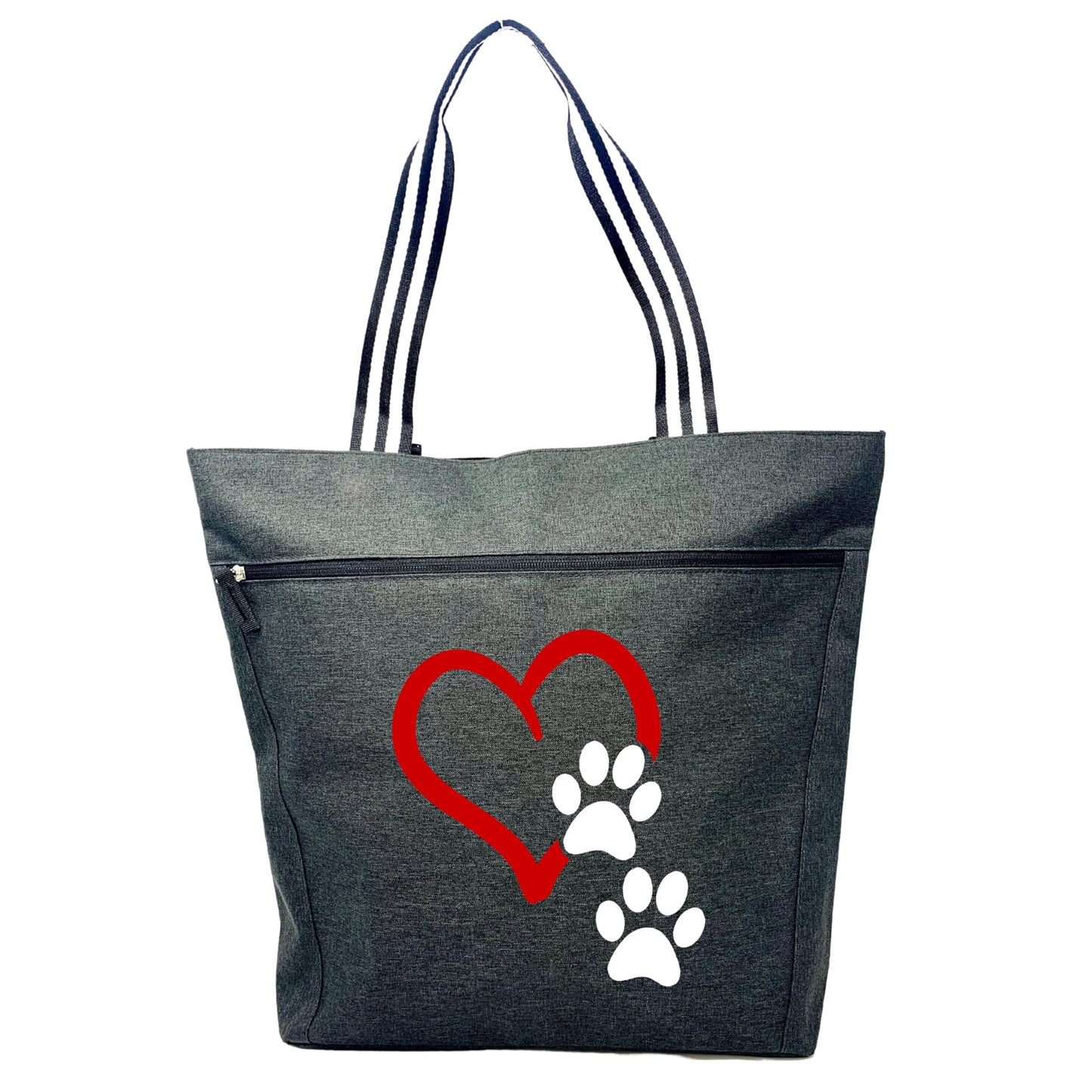 Heart and Paws Dog Mom Gifts for Women - Dog Tote Bag