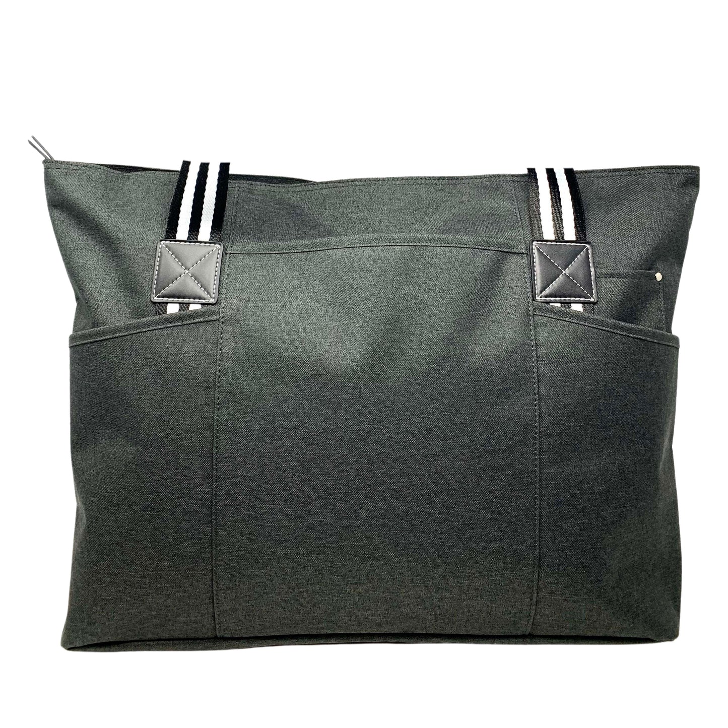 Custom-Designed & Personalized BLACK Tessa Tote Bag with Multiple Zippers and Compartments (Copy) (Copy)