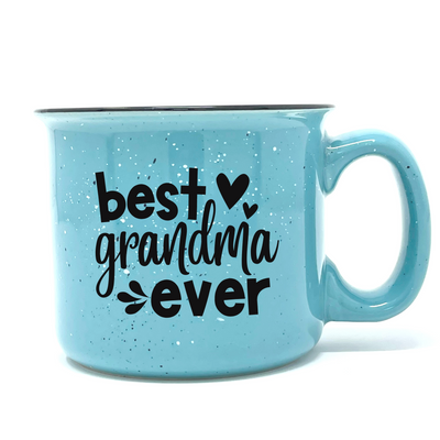 Best Grandma Ever Teal - Cute Funny Coffee Mug for Grandma - Unique Fun Gifts for Grandmother, Grandma from Grandkids - Coffee Cups & Mugs with Quotes
