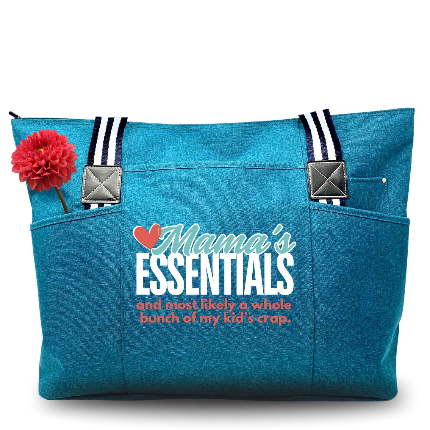 Mama's Essentials Tessa Teal Tote Bag
