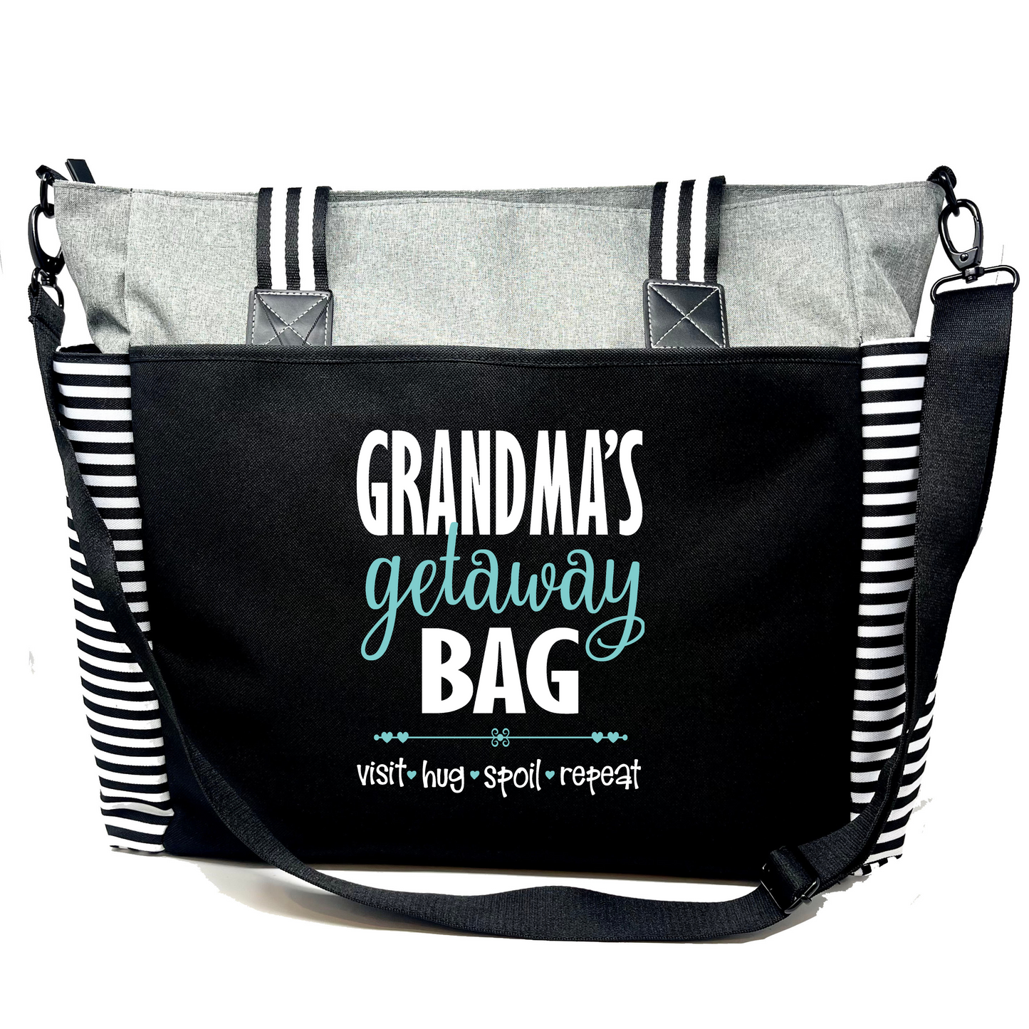 Grandma Getaway LouLou Gray Tote Bag for Grandmothers