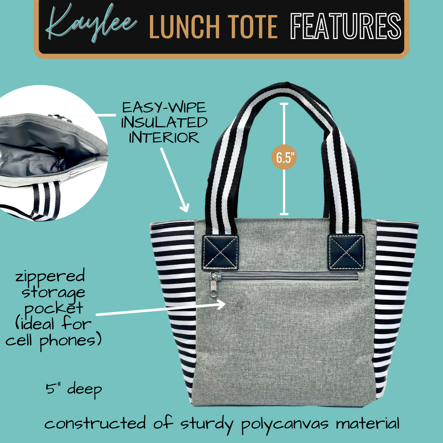 Coffee Scrubs Kaylee Gray Tote Bag for Medical Workers
