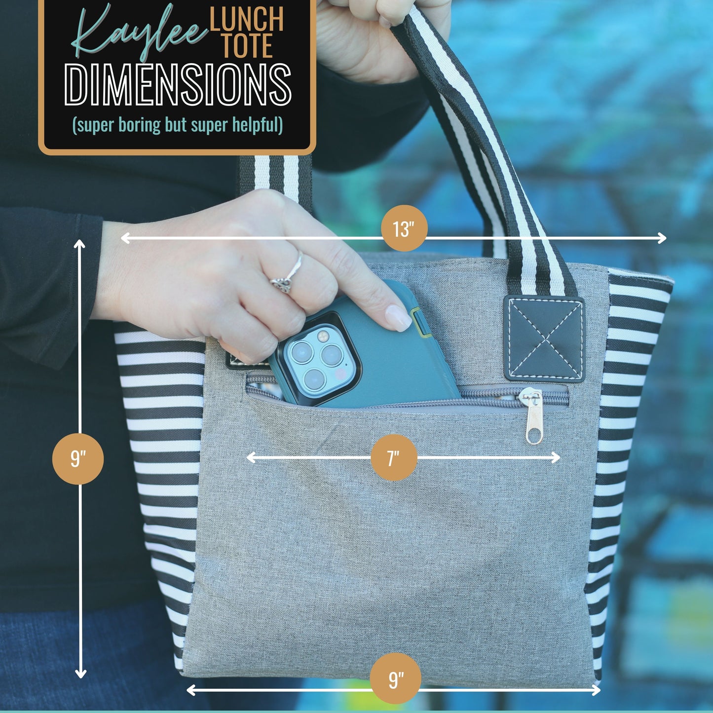 Coffee Scrubs Kaylee Gray Tote Bag for Medical Workers