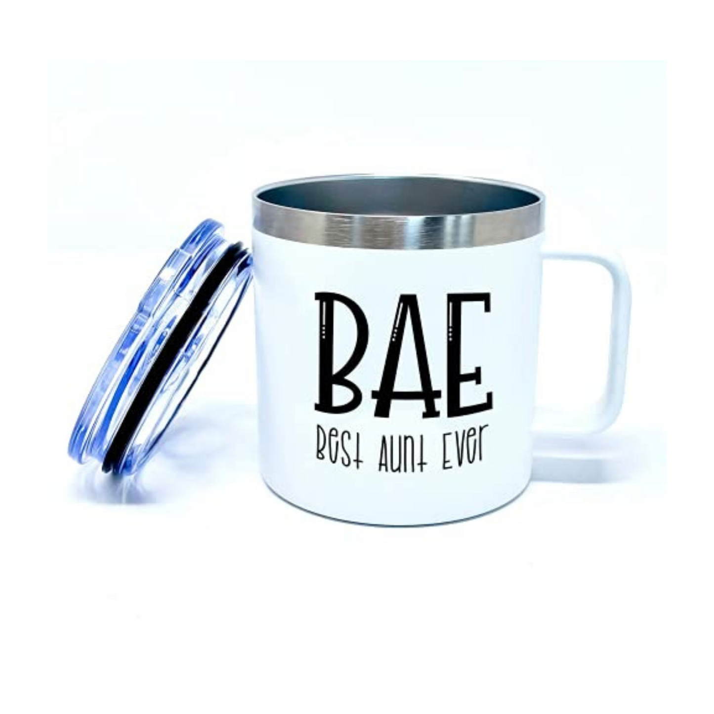 Best Aunt Ever 14 oz White Camper Tumbler for Aunts
