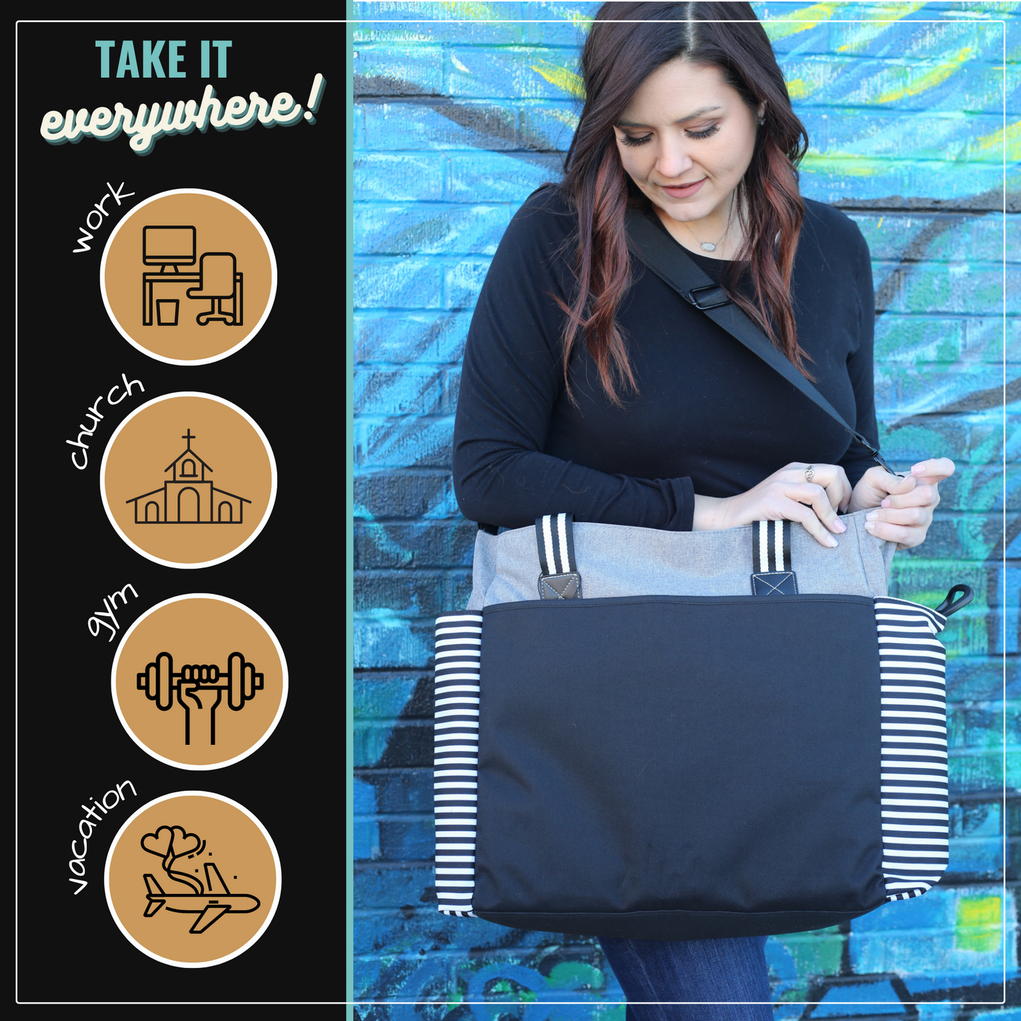 Plain LouLou Gray Tote Bag