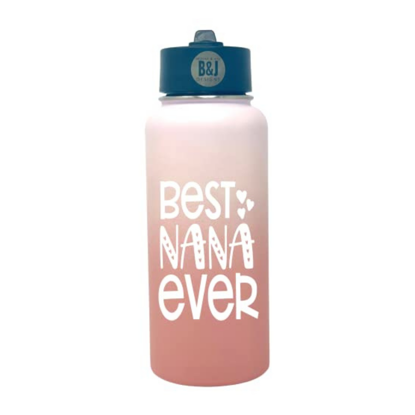Best Nana Ever 32 oz Rose Gold Water Bottle for Grandmothers