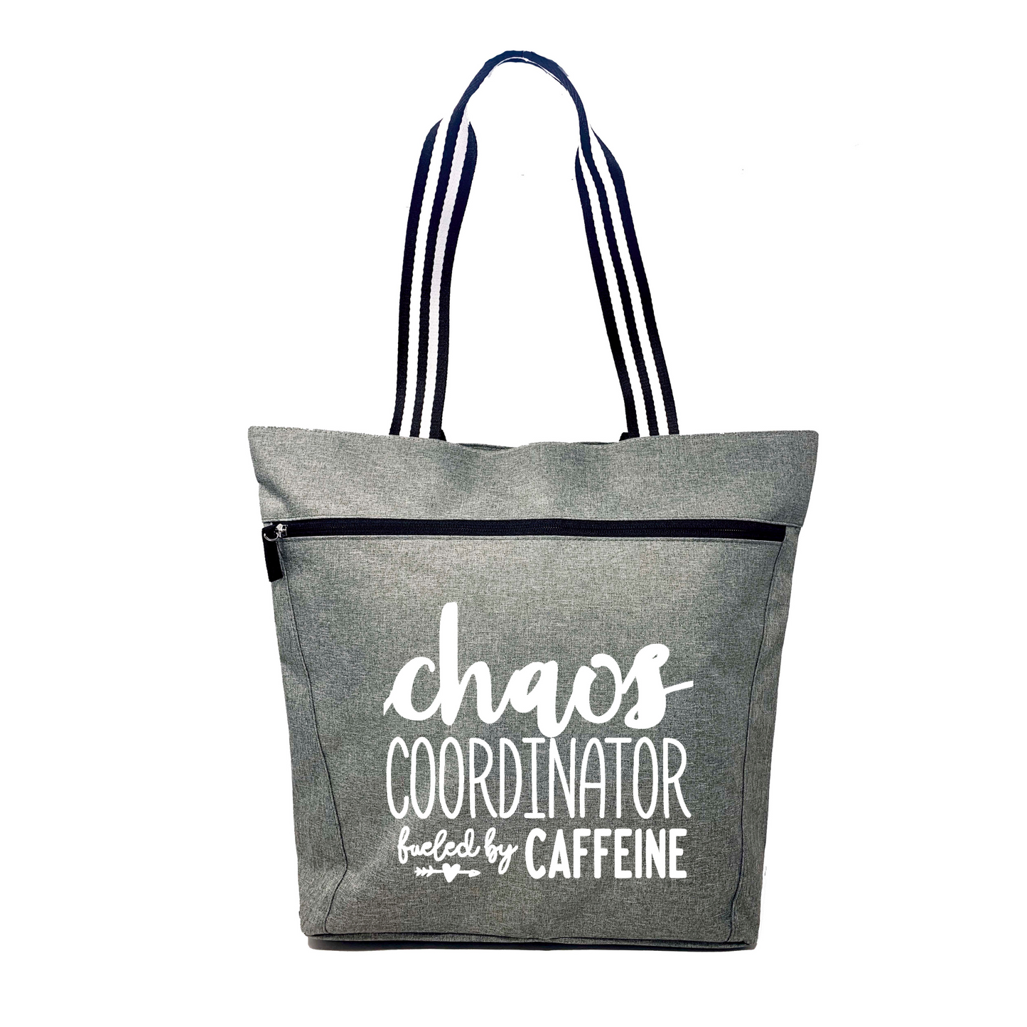 Chaos Coordinator Fueled by Caffeine Gray Lexie Tote Bag for Bosses