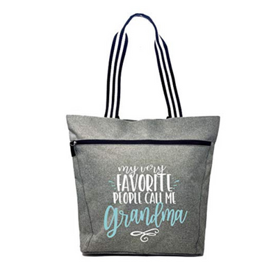 My Favorite People Call Me Grandma Lexie Gray Tote Bag for Grandmothers