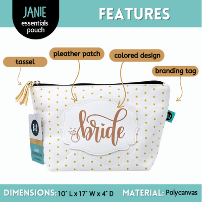 Bride Janie Zippered Pouch