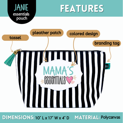 Mama's Essentials Janie Zippered Pouch