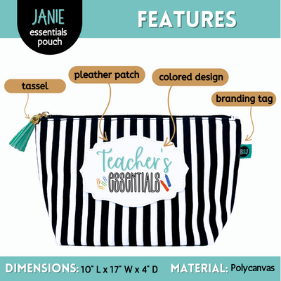 Teacher Essentials Janie Zippered Pouch