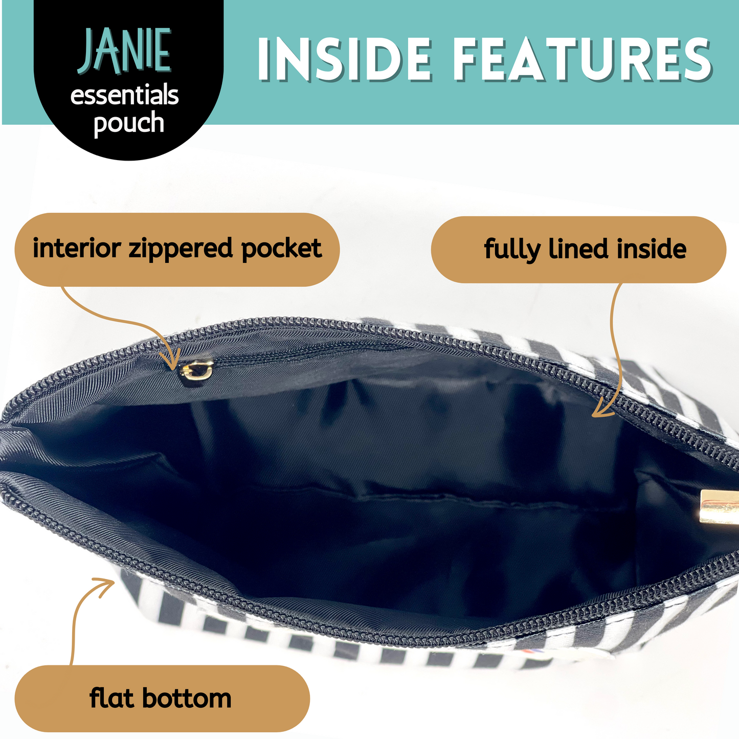 Choose Joy Janie Zippered Pouch