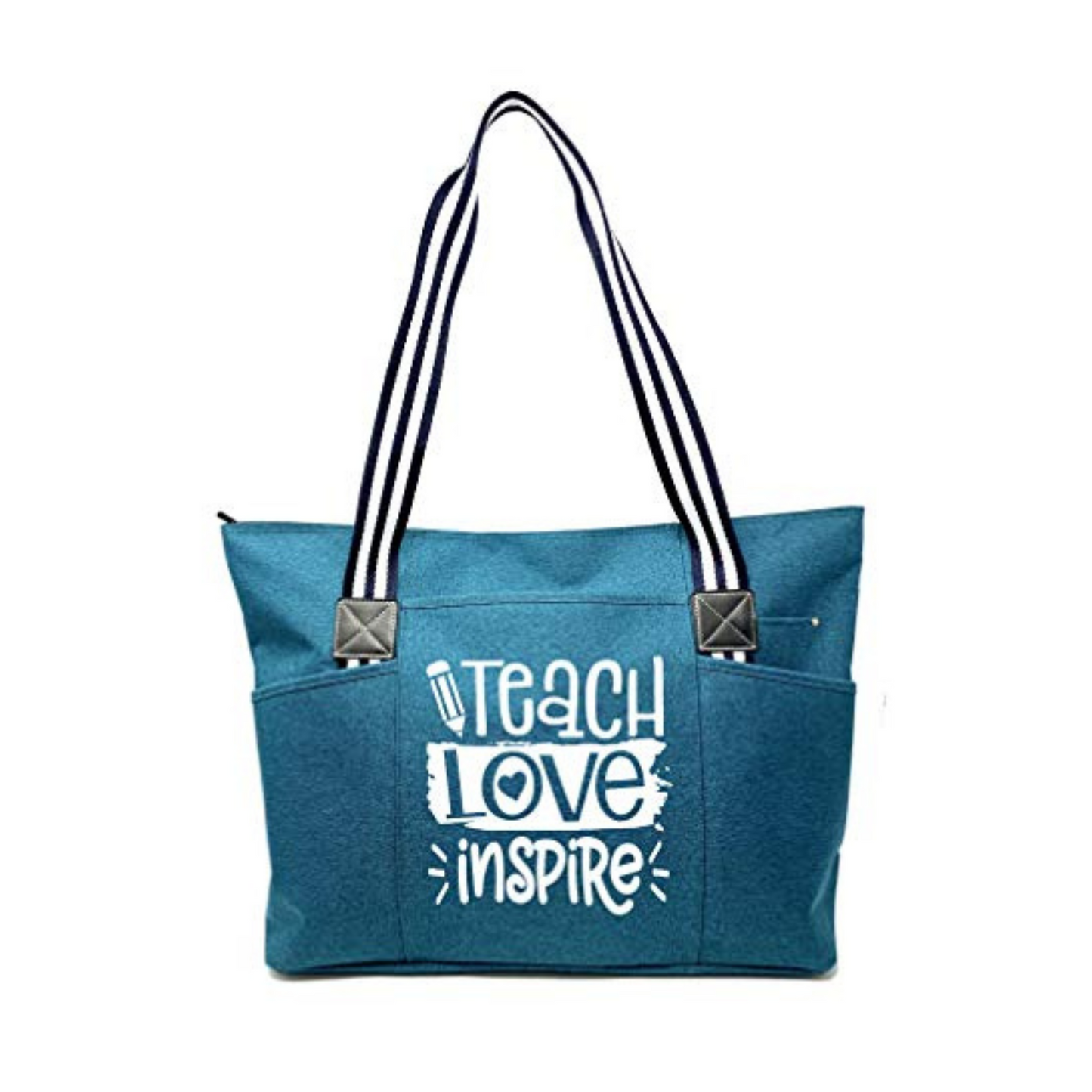 Teach Love Inspire Tessa Teal Tote Bag for Teachers