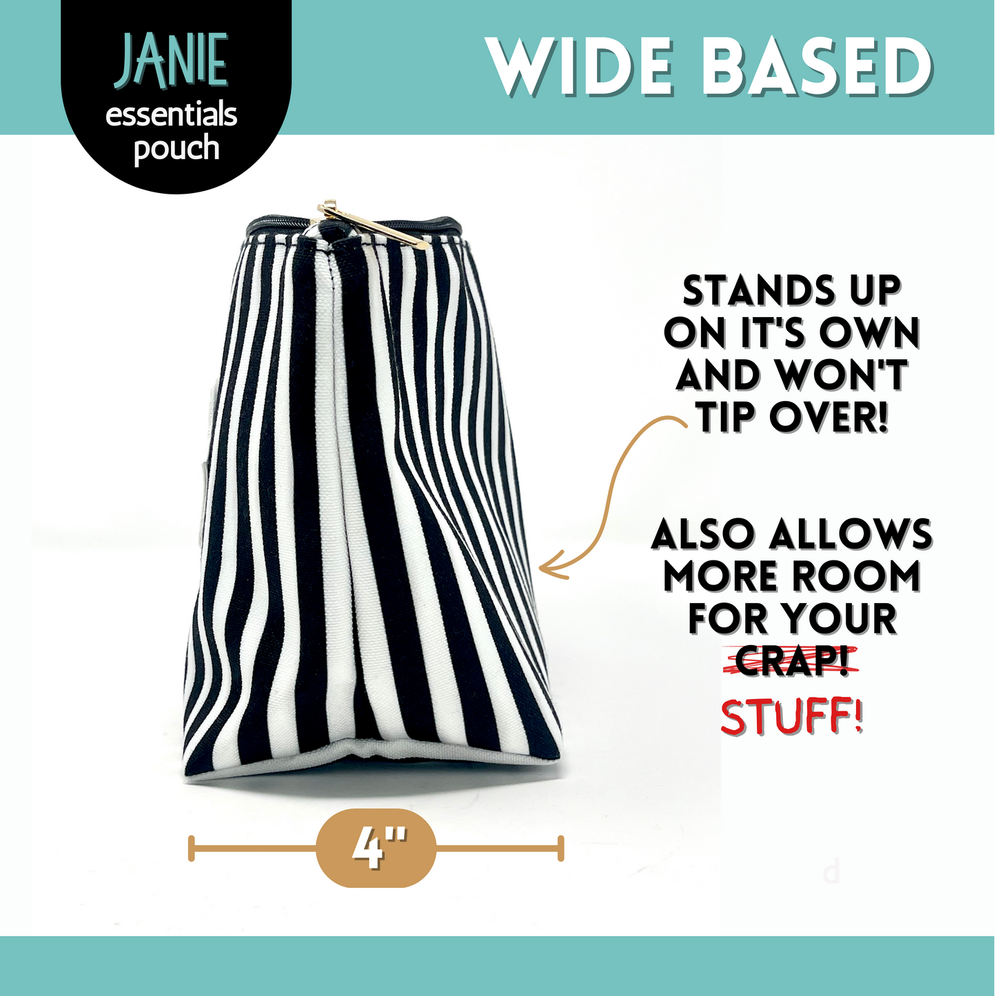 Heart and Paws Janie Zippered Pouch