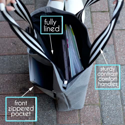 Sports Mom Lexie Gray Tote Bag for Moms