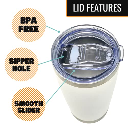 Golf Hole in One 20 oz White Tumbler for Golfers