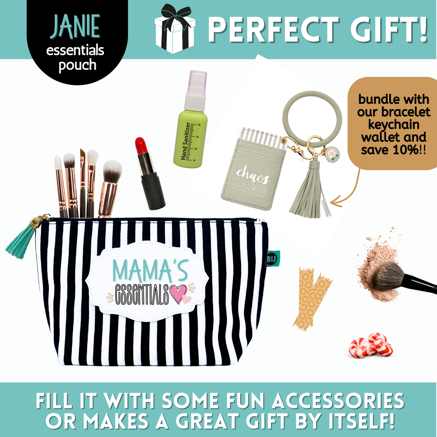 Mama's Essentials Janie Zippered Pouch