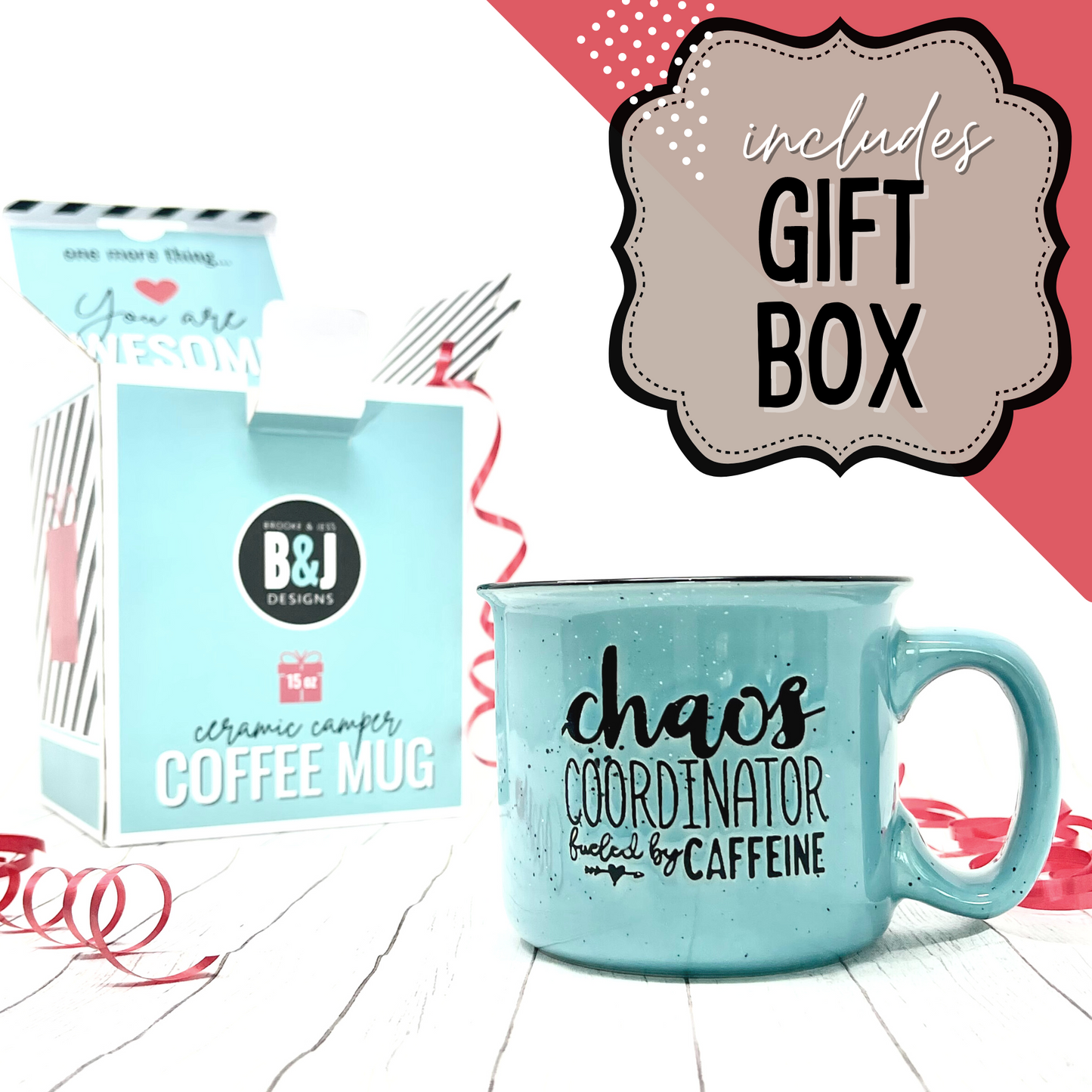 Chaos Coordinator 15 oz Teal Ceramic Mug
