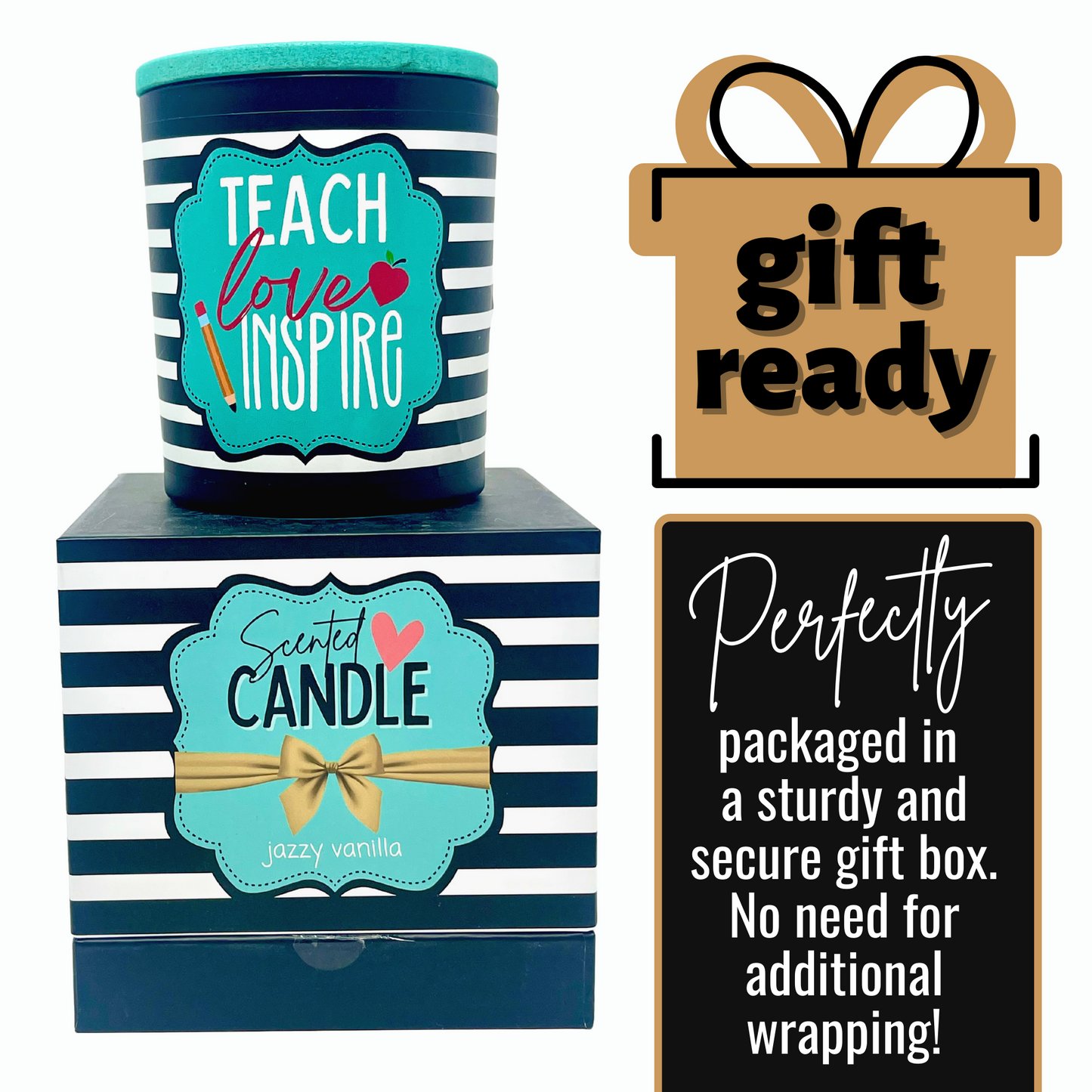 Teach Love Inspire 8 oz Jasmine and Vanilla Scented Candle