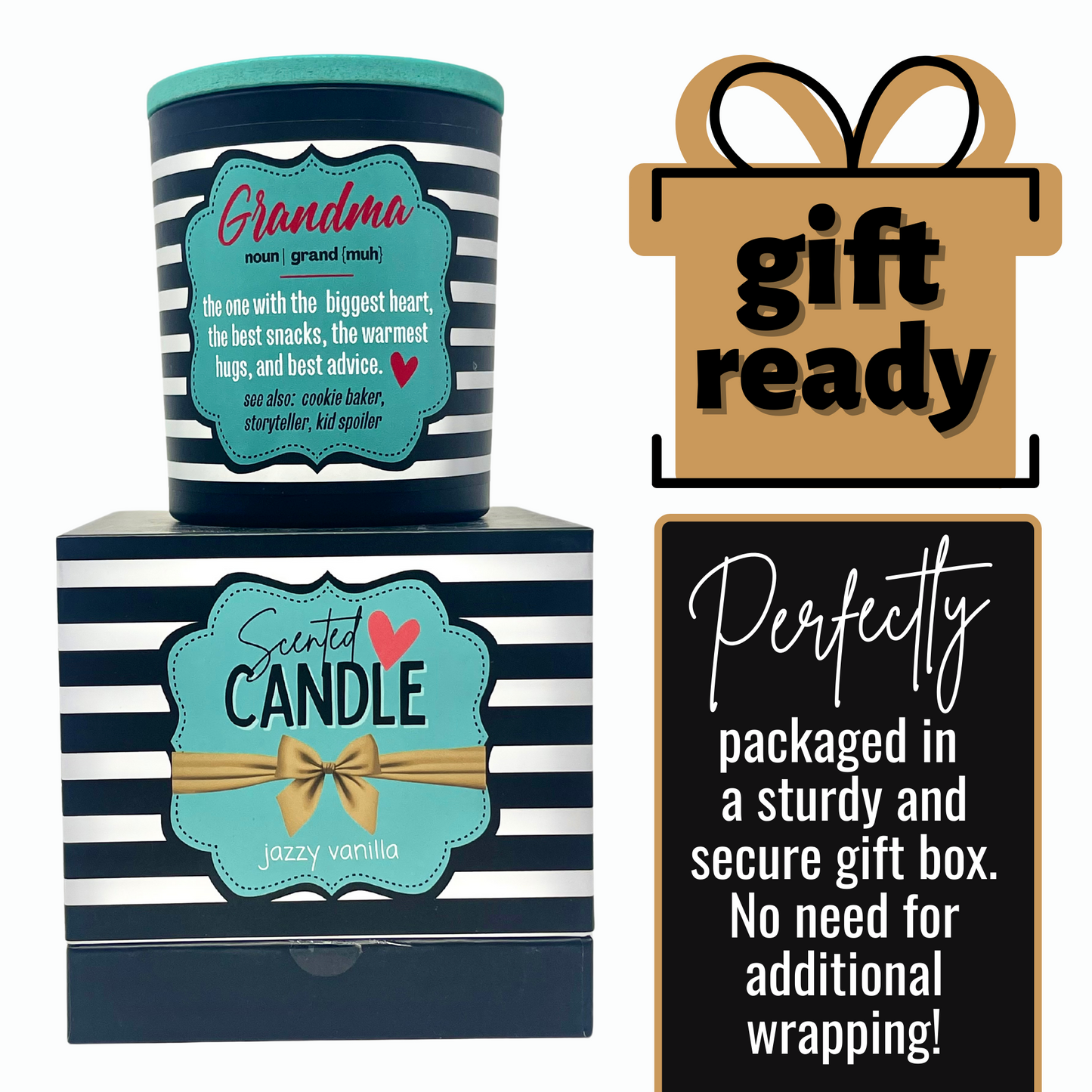 Grandma 8 oz Jasmine and Vanilla Scented Candle