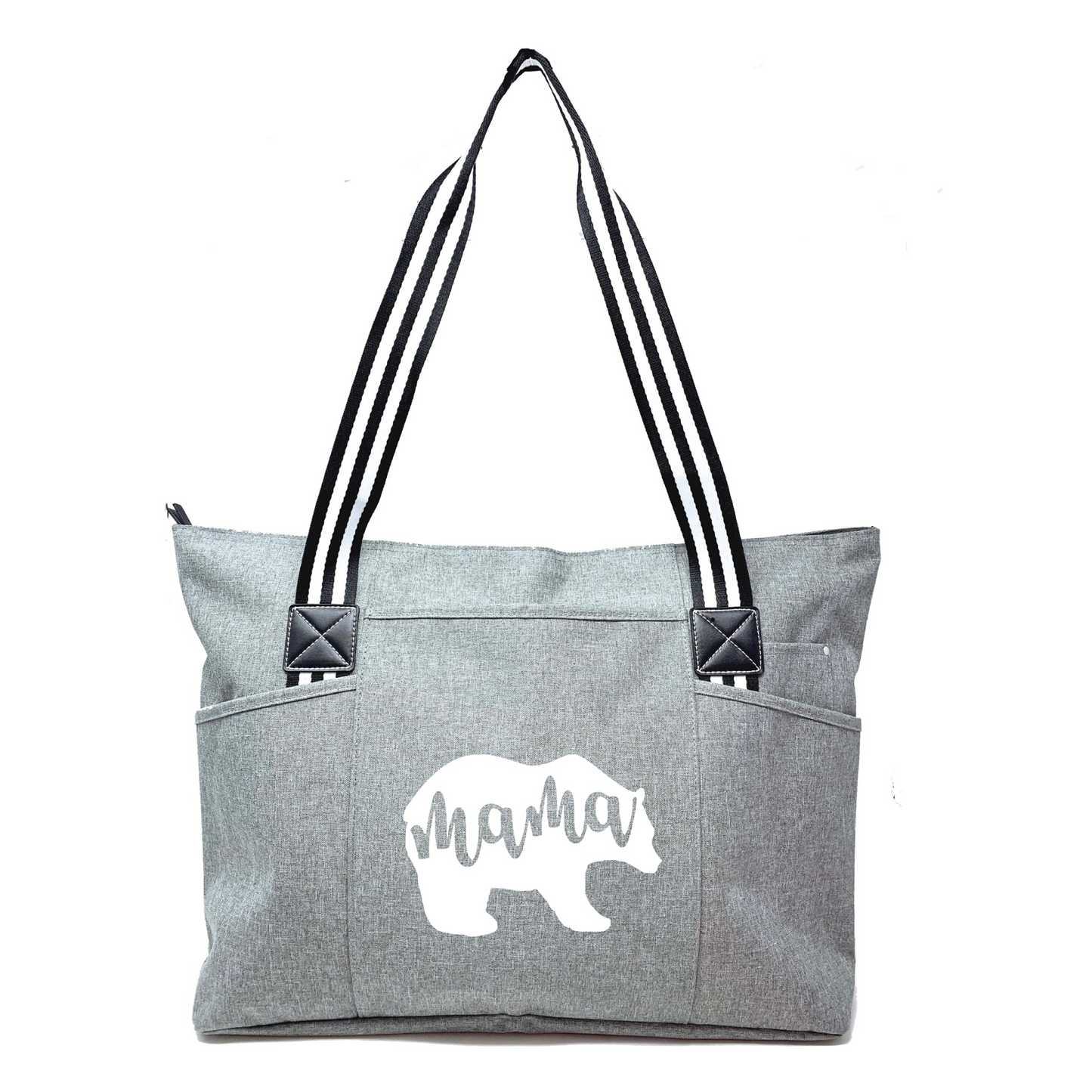 Mama Bear Tessa Gray Tote Bag for Moms