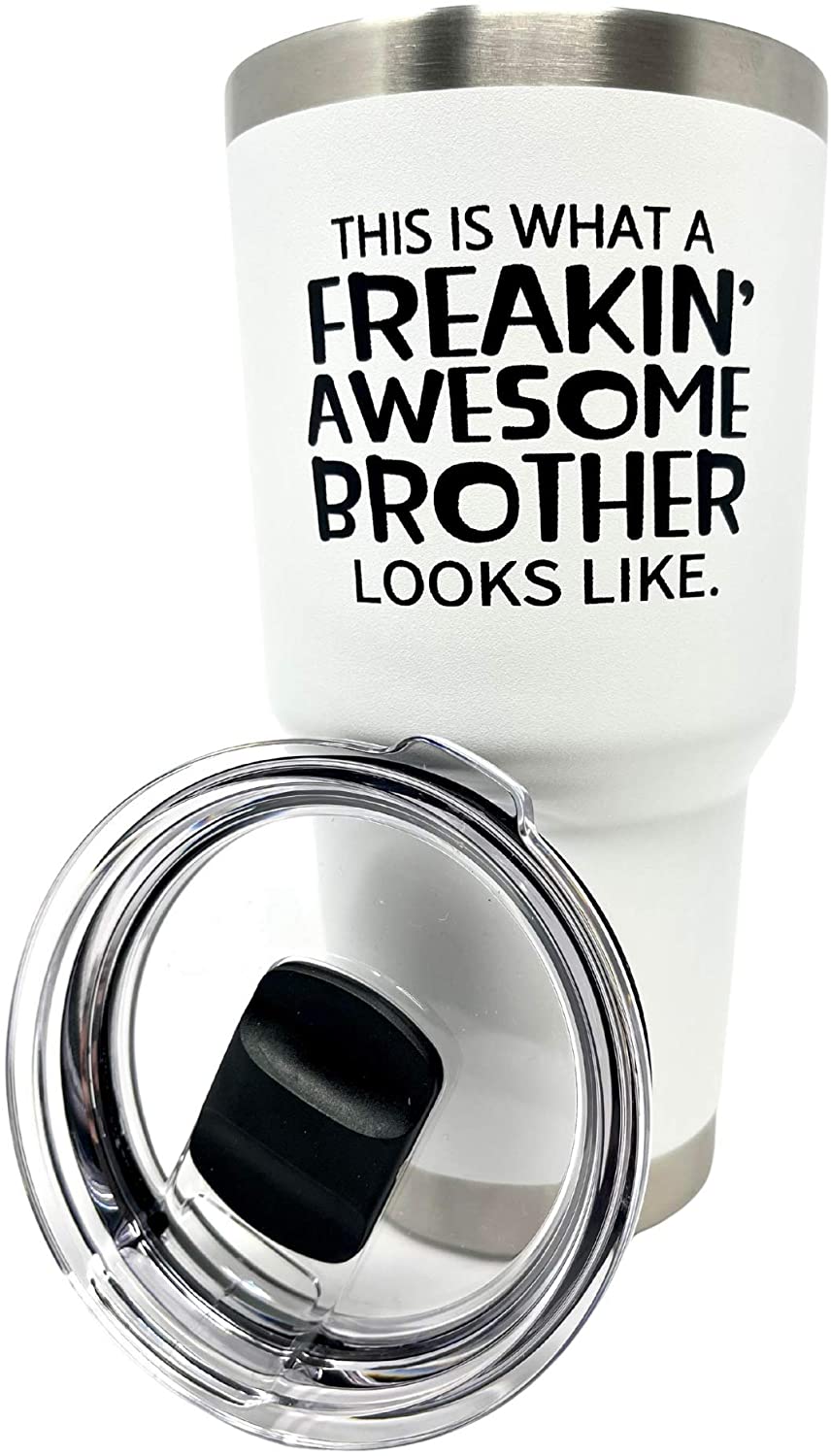 Freakin' Awesome Uncle White 30 oz Tumbler