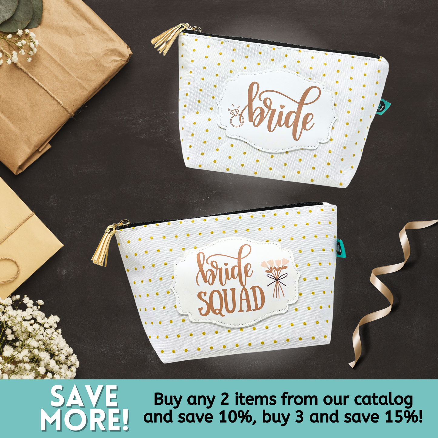 Bride Squad Janie Zippered Pouch