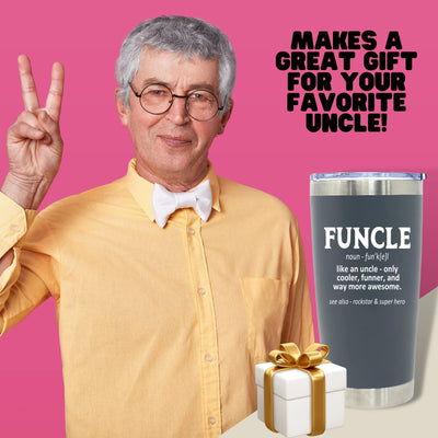 Funcle 20 oz Pewter Tumbler for Uncles
