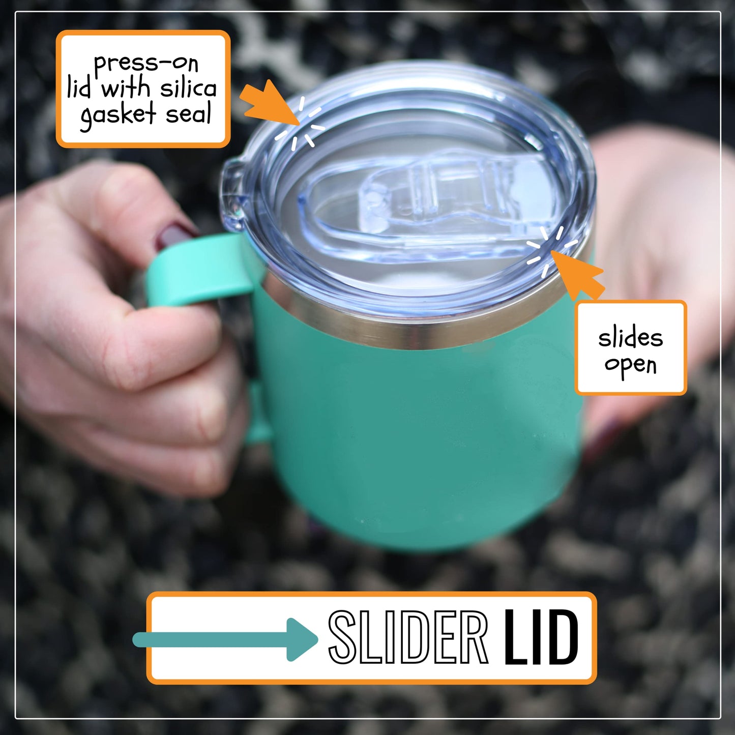 Nana Bear 14 oz Teal Camper Tumbler for Grandmothers