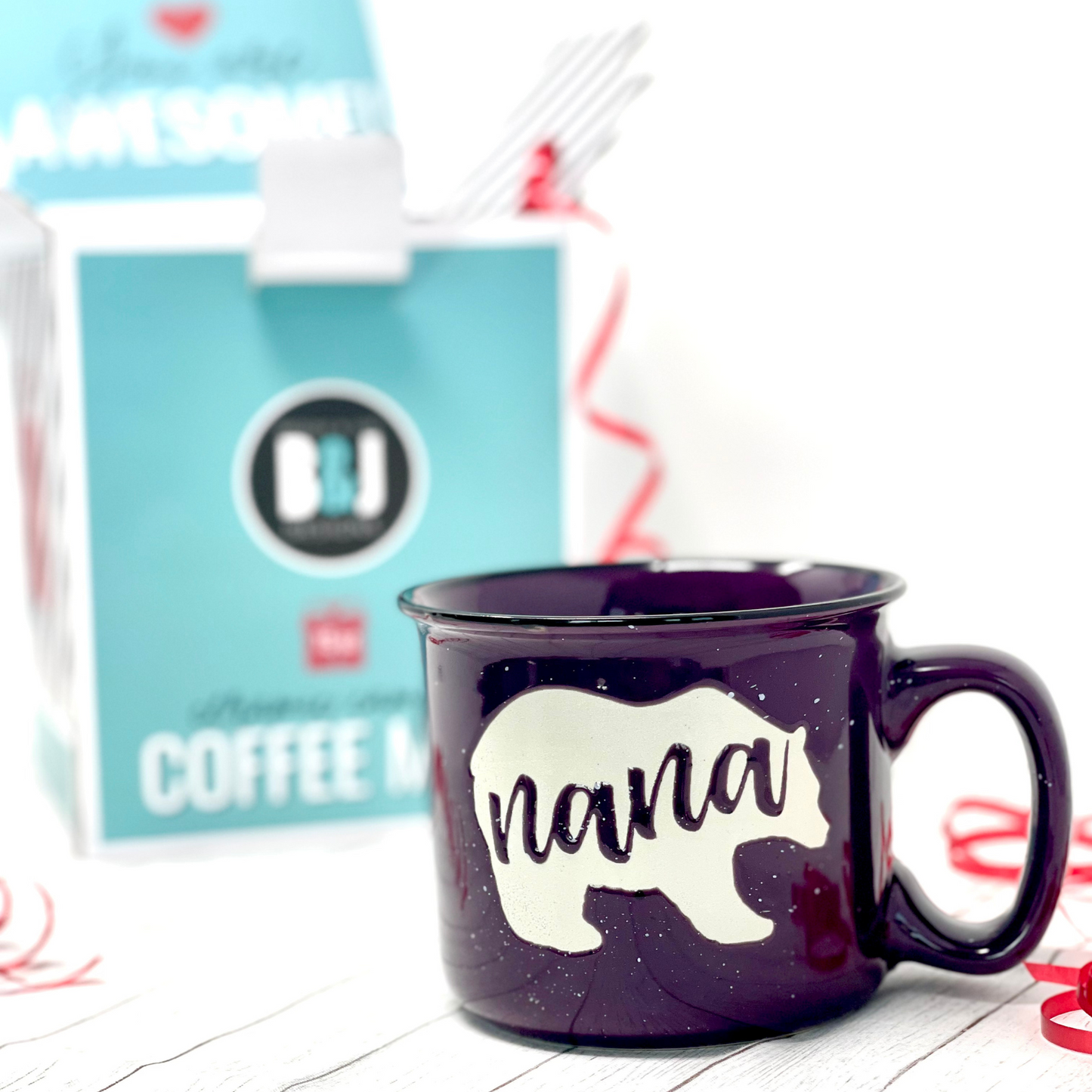 Nana 15 oz Plum Ceramic Mug for Grandmas