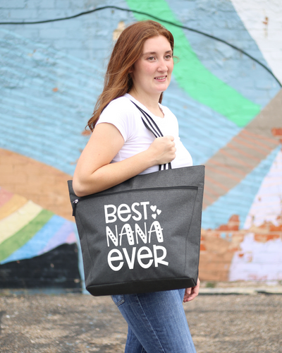 Best Nana Lexie Black Tote Bag for Grandmothers