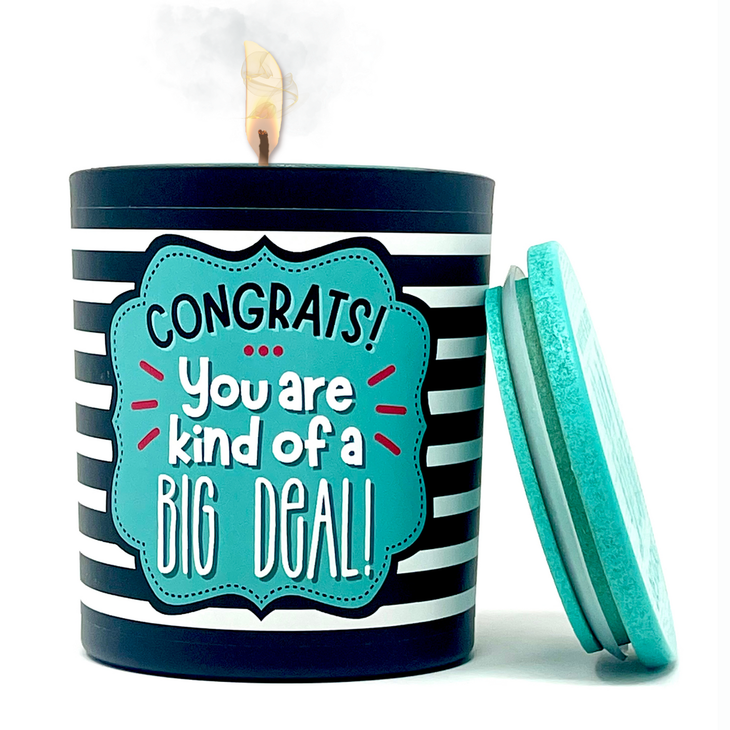 Congratulations 8 oz Jasmine and Vanilla Scented Candle