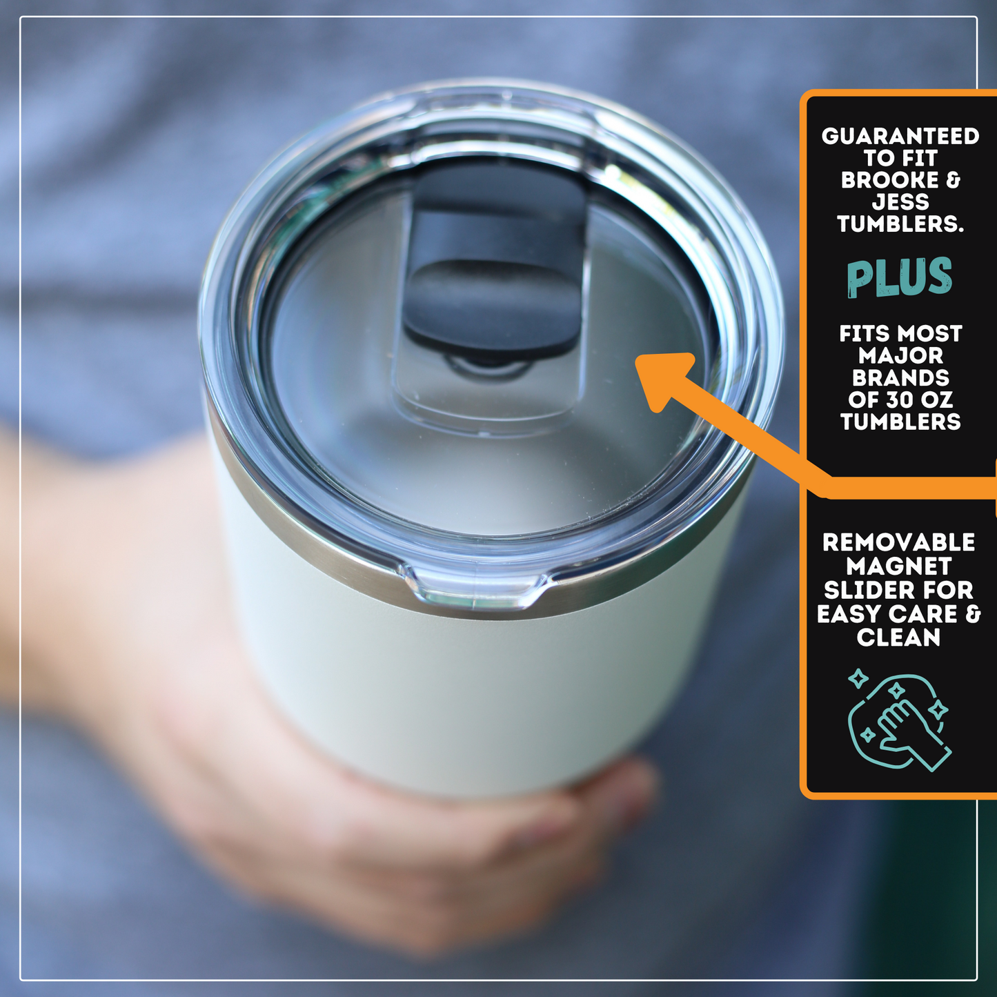 30 oz Magnet Slider Lid Replacemet