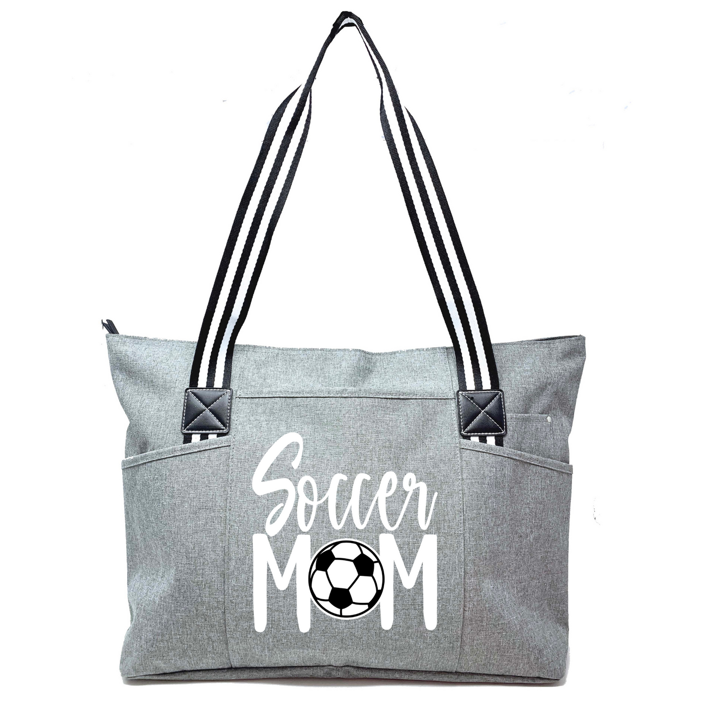 Soccer Mom Gray Tessa Tote Bag
