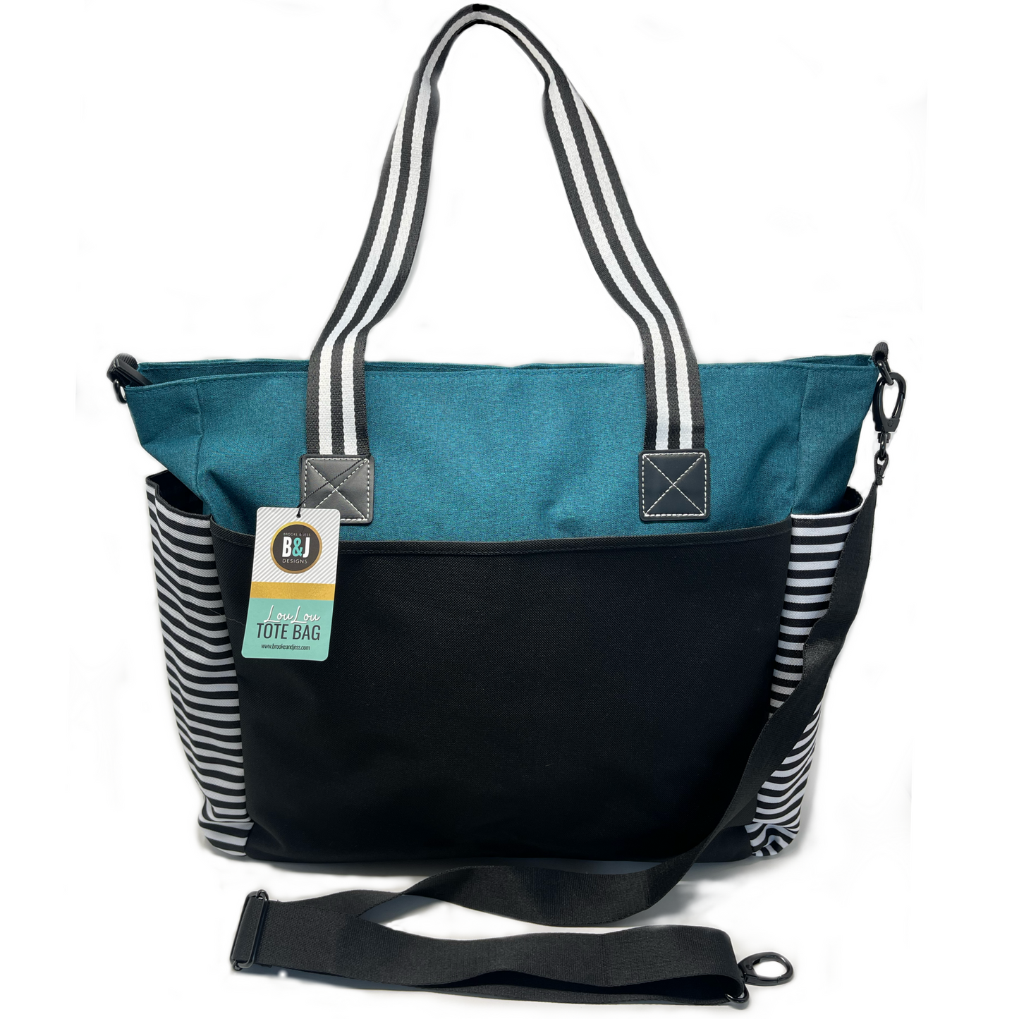 Plain LouLou Teal Tote Bag