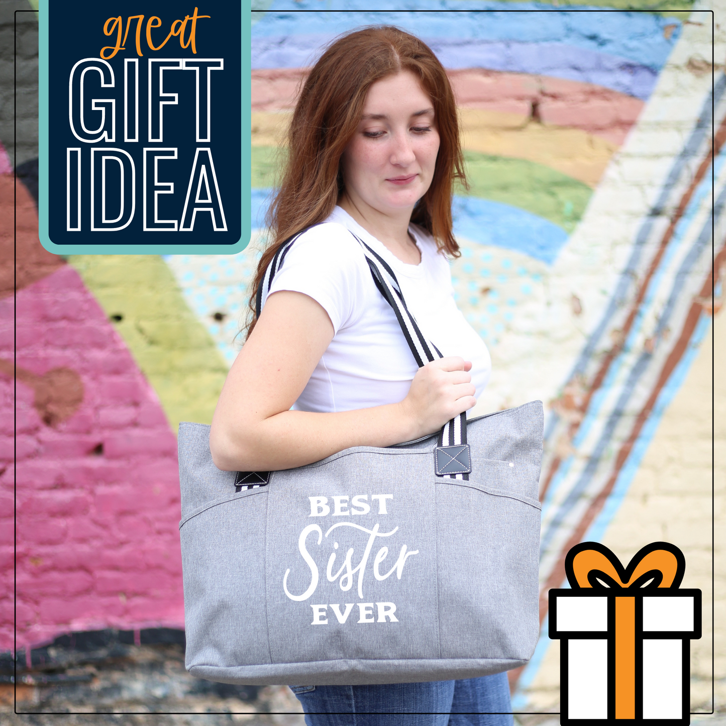 Best Sister Ever Tessa Gray Tote Bag for Sister