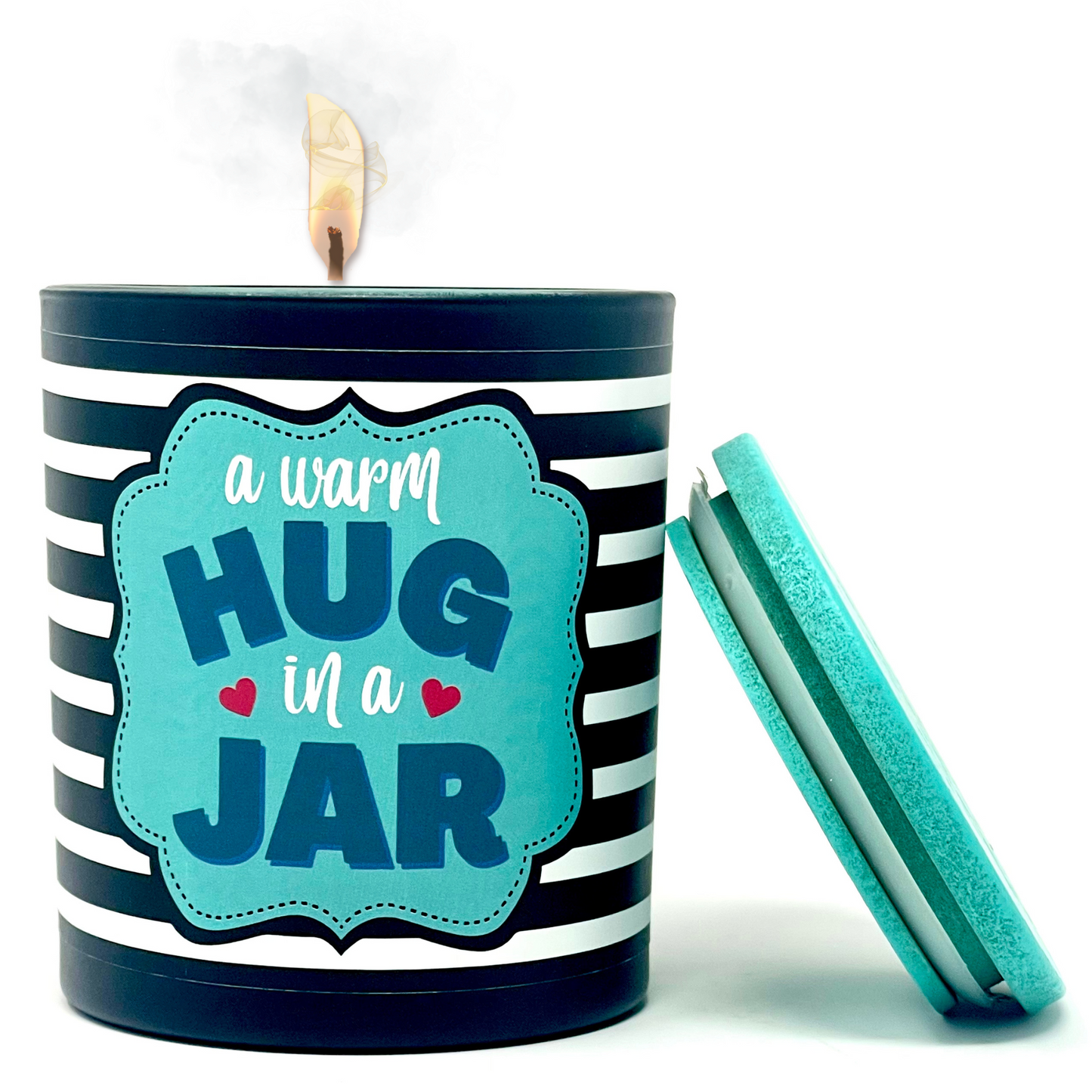 Hug in a Jar 8 oz Jasmine and Vanilla Scented Candle