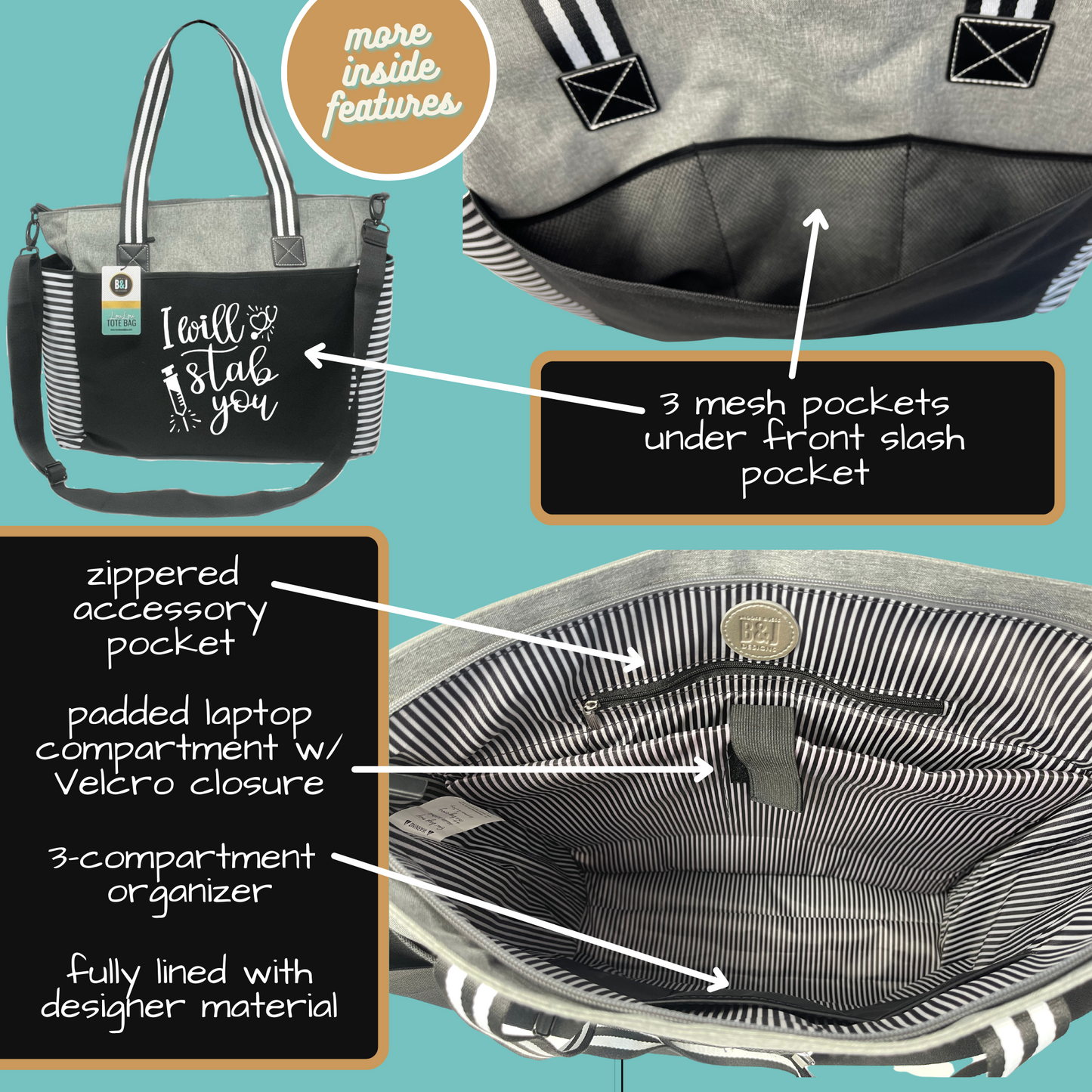 Plain LouLou Gray Tote Bag