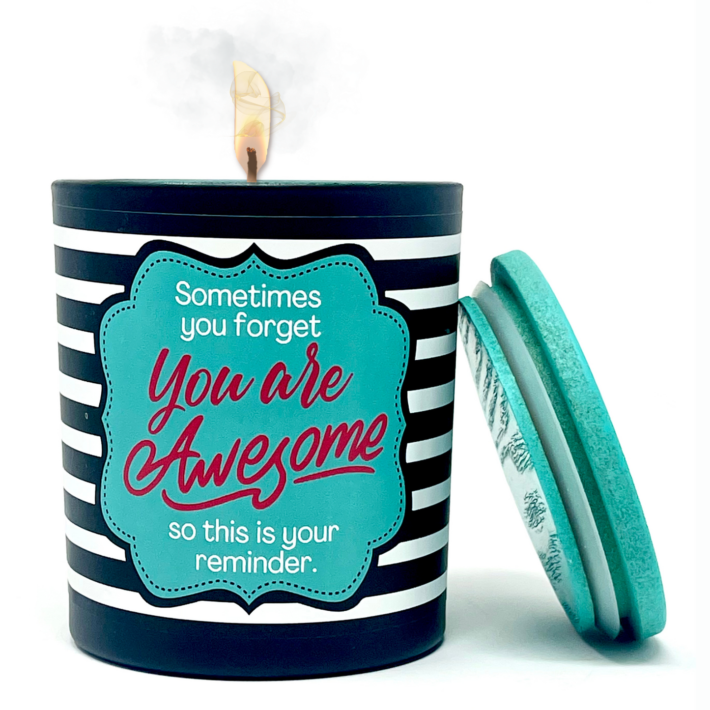 You are Awesome 8 oz Jasmine and Vanilla Scented Candle