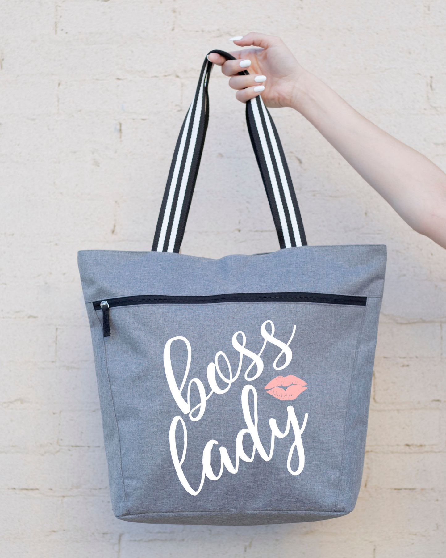 Boss Lady Lexie Gray Tote Bag for Bosses