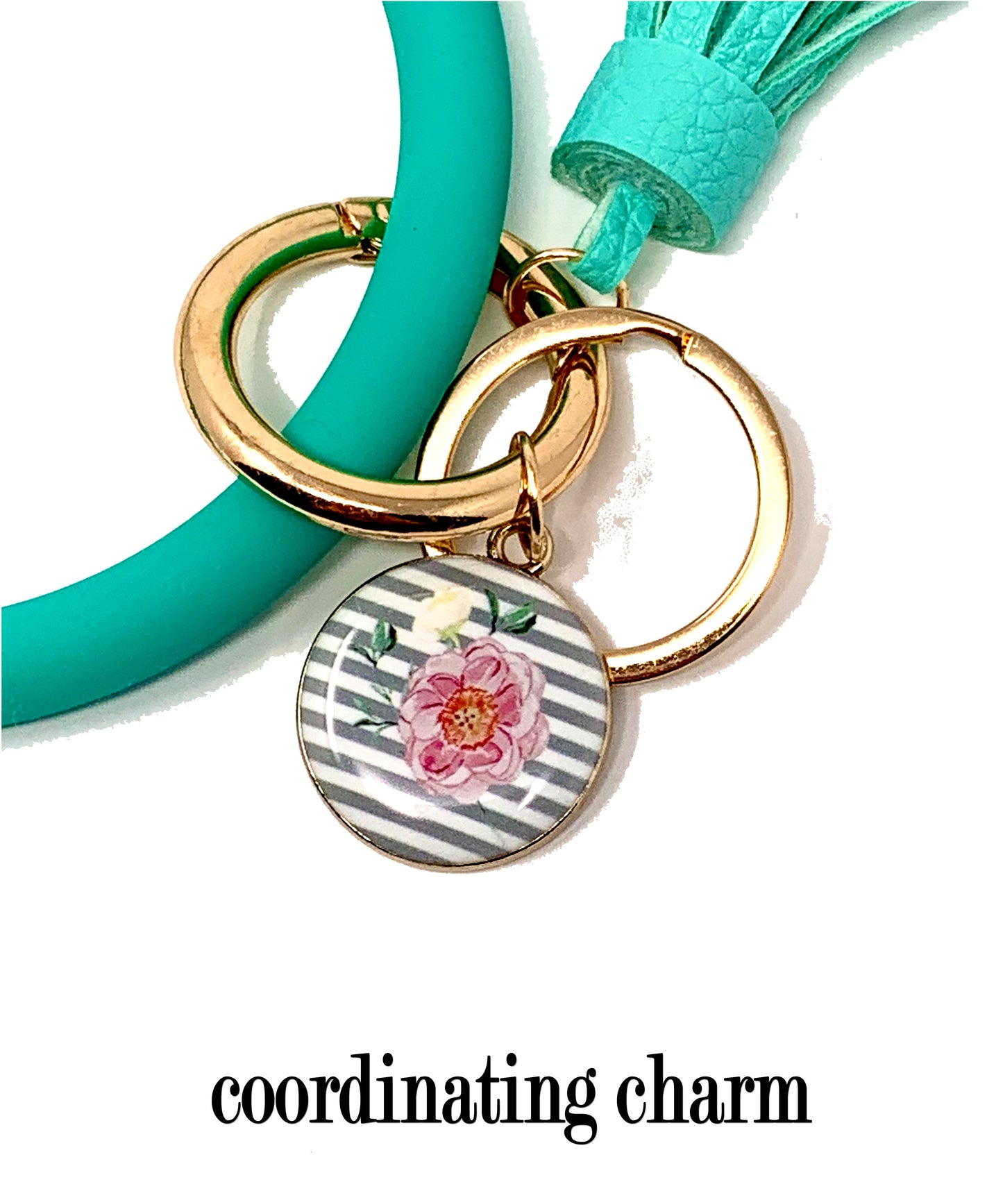 Chaos Coordinator Teal Silicone Bracelet Keychain Wallet for Bosses