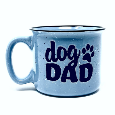 Dog Dad 15 oz Light Blue Ceramic Mug for Dog Lovers