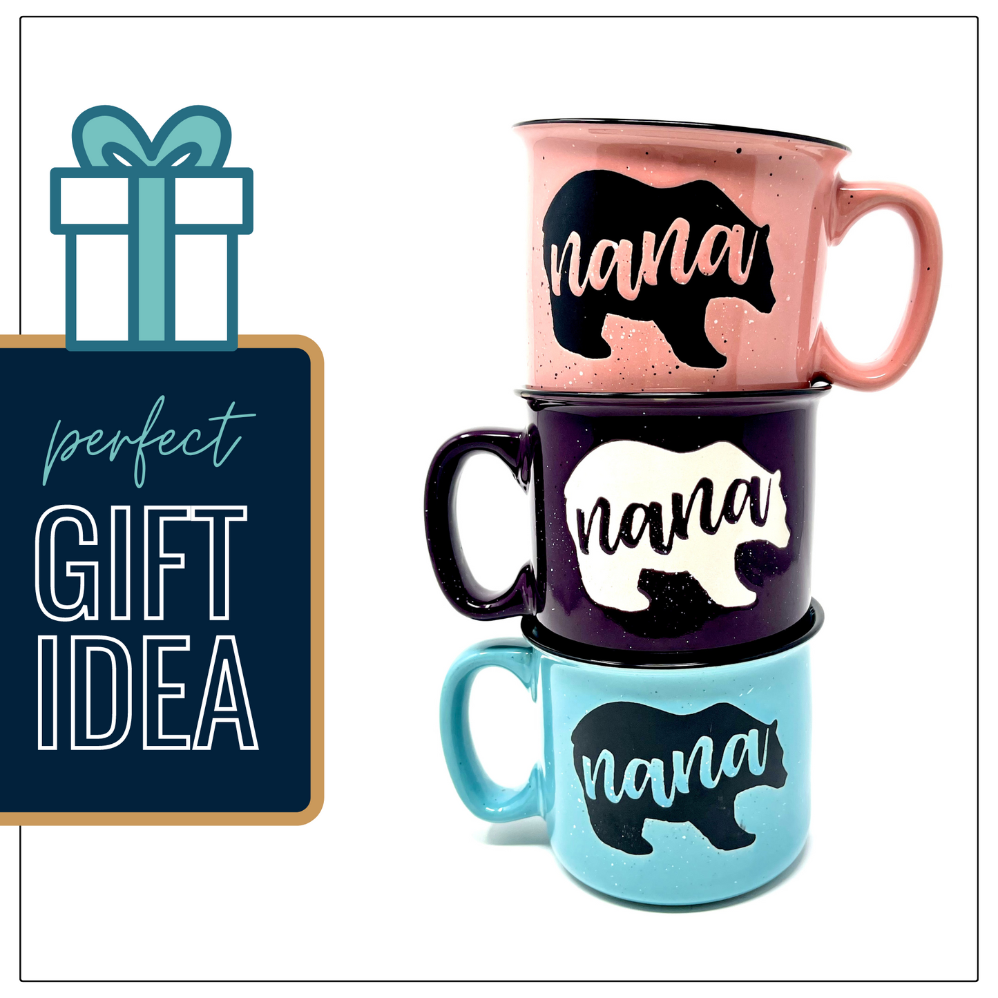 Nana 15 oz Plum Ceramic Mug for Grandmas