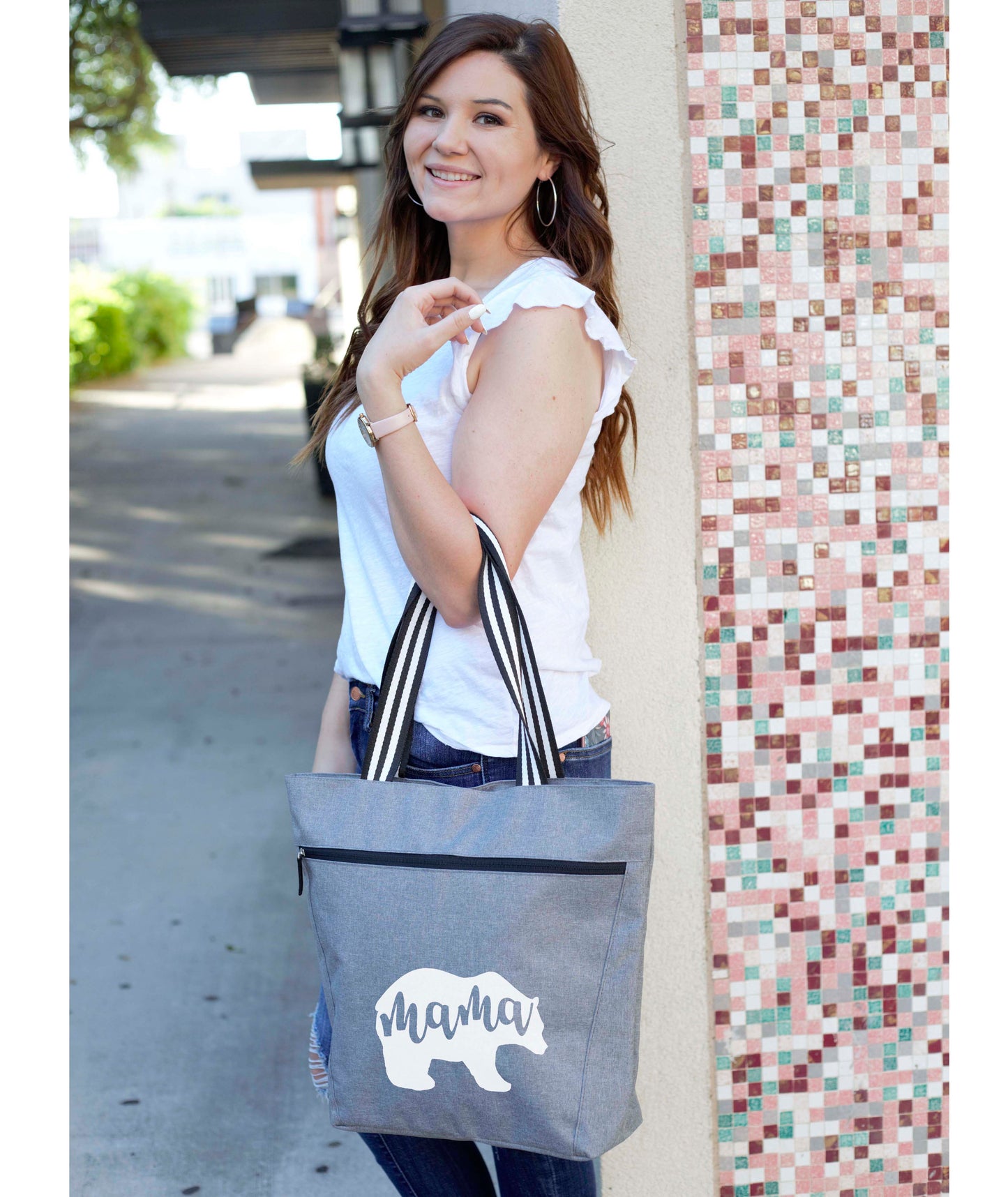 Mama Bear Lexie Gray Tote Bag