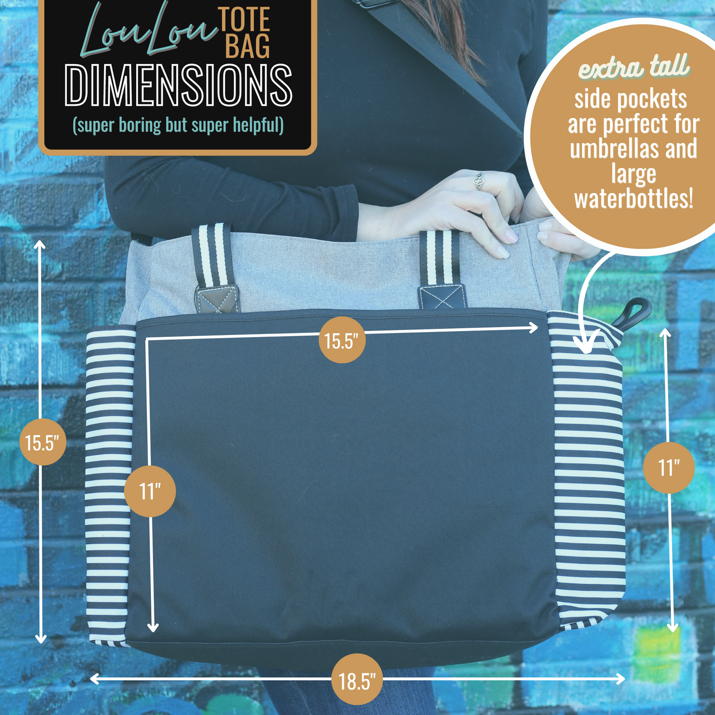 Plain LouLou Gray Tote Bag