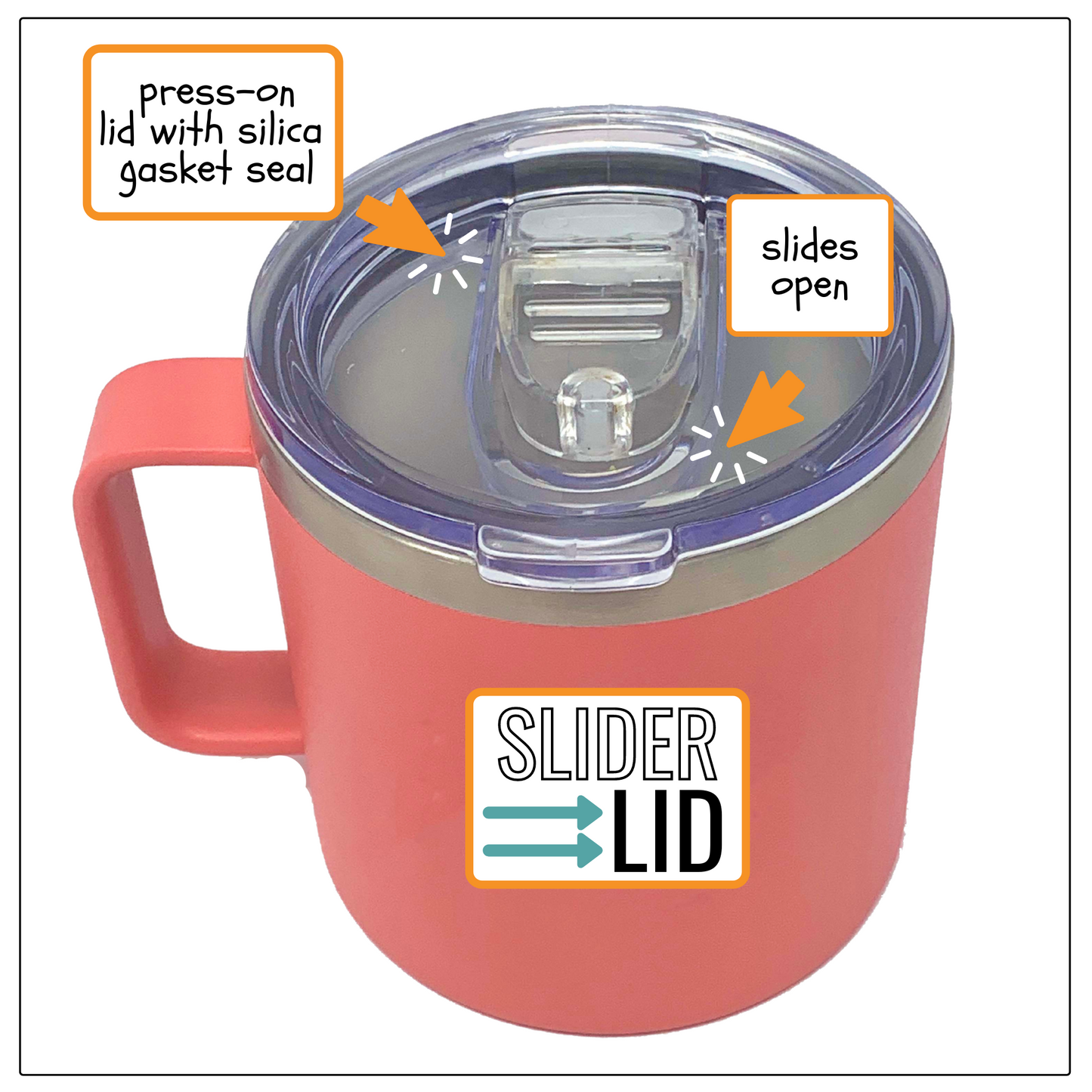 Freakin' Awesome Aunt 14 oz Coral Camper Tumbler for Aunts