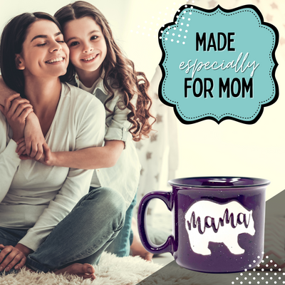 Mama Bear Plum 14oz Ceramic Mug